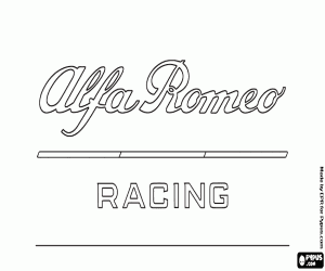 Omalovánka Logo of Alfa Romeo Racing