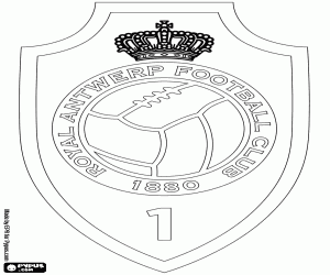 Omalovánka Logo of Royal Antwerp FC