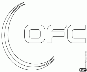 Omalovánka Logo OFC, fotbal v Oceánii