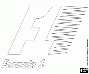 Omalovánka Logo oficiální Formule 1