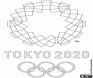 Omalovánka Logo Olympijské hry Tokio 2020