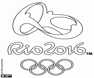 Omalovánka Logo olympijských her Rio 2016