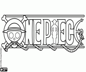 Omalovánka Logo One Piece, japonská manga