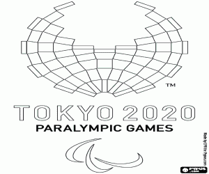 Omalovánka Logo Paralympijské hry Tokio 2020
