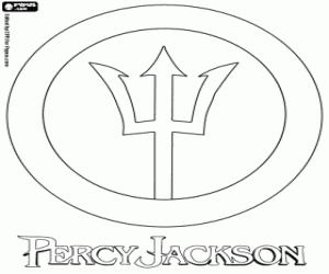 Omalovánka Logo Percy Jackson