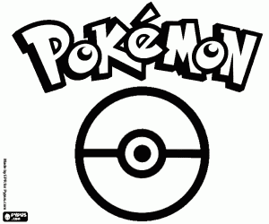 Omalovánka Logo Pokémon a Pokeball