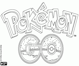 Omalovánka Logo Pokémon GO