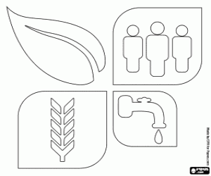 Omalovánka Logo proti rozšiřování pouští