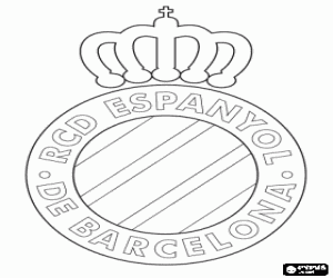 Omalovánka Logo RCD Espanyol Barcelona