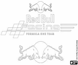 Omalovánka Logo Red Bull Racing