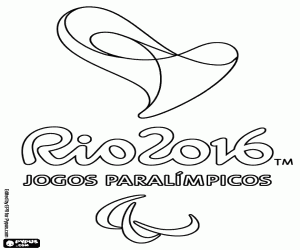 Omalovánka Logo Rio 2016 paralympijských her