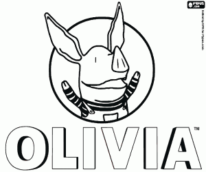 Omalovánka Logo s charakterem Olivia