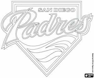 Omalovánka Logo San Diego Padres