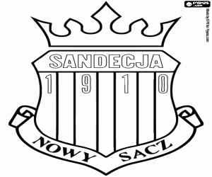 Omalovánka Logo Sandecja Nowy Sącz