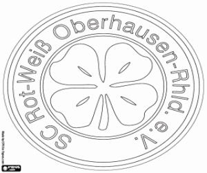 Omalovánka Logo SC Rot-Weiß Oberhausen