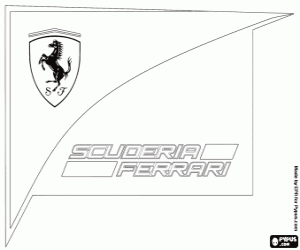 Omalovánka Logo Scuderia Ferrari