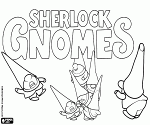 Omalovánka Logo Sherlock Koumes s trpaslíky