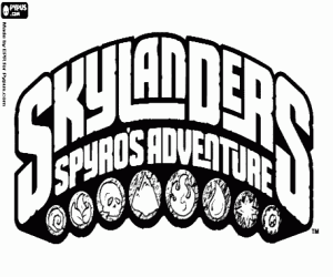 Omalovánka Logo Skylanders, video hry