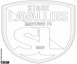 Omalovánka Logo Stade Lavallois