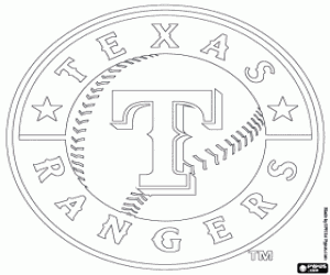 Omalovánka Logo Texas Rangers