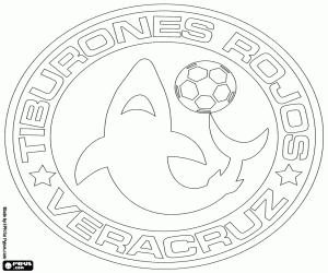 Omalovánka Logo Tiburones Rojos de Veracruz