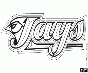 Omalovánka Logo Toronto Blue Jays