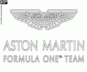 Omalovánka Logo týmu Aston Martin Formule 1
