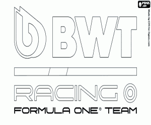 Omalovánka Logo týmu BWT Racing Point F1