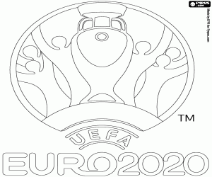Omalovánka Logo UEFA Euro 2020