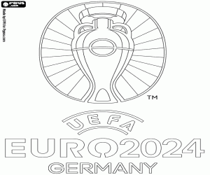 Omalovánka Logo UEFA Euro 2024 Německo