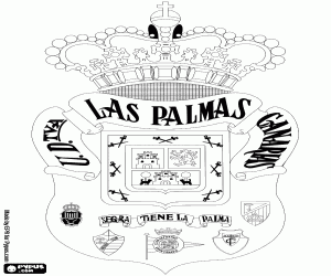 Omalovánka Logo Union Deportiva Las Palmas