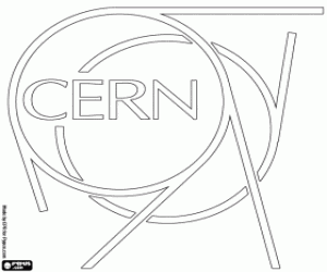 Omalovánka Logo v laboratoři CERN