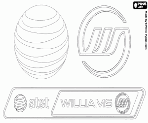 Omalovánka Logo Williams F1