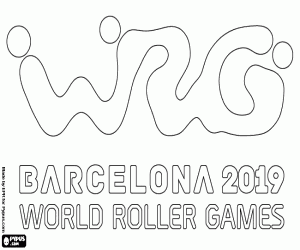 Omalovánka Logo World Roller Games Barcelona 2019