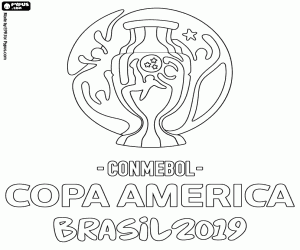 Omalovánka Logo z Copa America Brazílie 2019