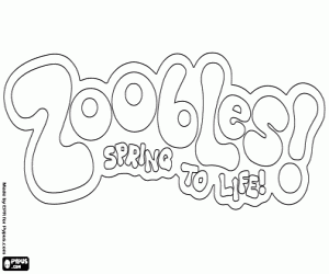 Omalovánka Logo Zoobles, Spring to life