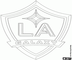 Omalovánka Los Angeles Galaxy emblém
