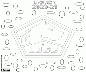 Omalovánka LOSC Lille, šampion 2020-2021