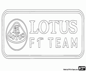 Omalovánka Lotus F1 Team logo