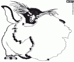 Omalovánka Lovelace penguin kouše led