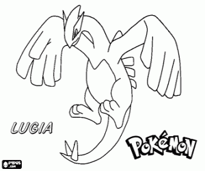 Omalovánka Lugia, Pokémon