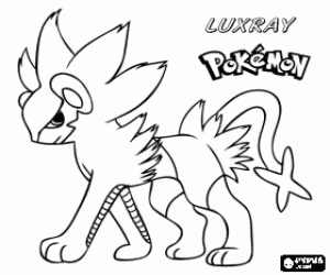 Omalovánka Luxray, Pokémon