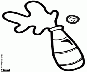 Omalovánka Láhev šampaňského