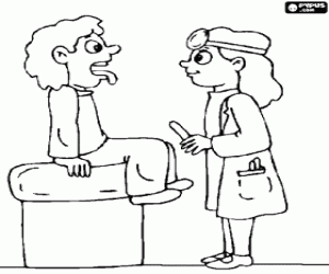 Omalovánka Lékař a pacient