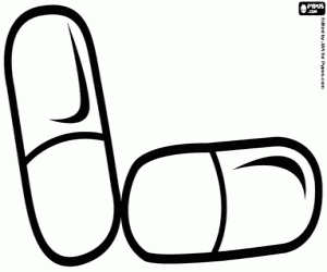 Omalovánka Léky v kapslích