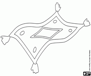 Omalovánka Létající koberec Aladin