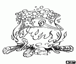 Omalovánka Magický nápoj Asterix