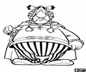 Omalovánka Majestatix, náčelník Galů