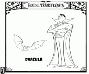 Omalovánka Majitel hotelu je Dracula