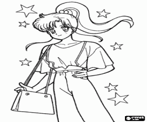 Omalovánka Makoto Kino, Sailor Moon charakter